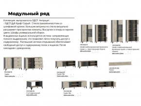 Гостиная Отис Дуб Крафт Серый/Антрацит в Петропавловске - petropavlovsk.magazinmebel.ru | фото - изображение 5