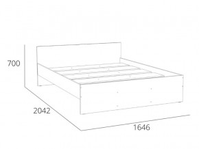 Кровать 1600 НМ 011.53 Симпл Белый Фасадный в Петропавловске - petropavlovsk.magazinmebel.ru | фото - изображение 4