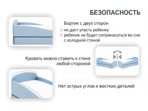 Кровать с ящиком Letmo небесный (рогожка) в Петропавловске - petropavlovsk.magazinmebel.ru | фото - изображение 15