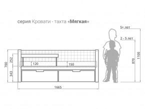 Кровать-тахта мягкая Svogen с ящиками и бортиком бежево-белый в Петропавловске - petropavlovsk.magazinmebel.ru | фото - изображение 2