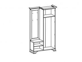 Шкаф с вешалкой S320-PPK/110P правый Кентаки Белый в Петропавловске - petropavlovsk.magazinmebel.ru | фото - изображение 2