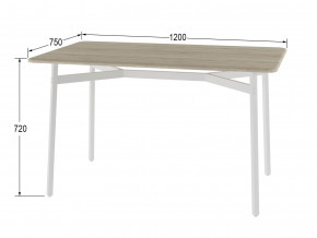 Стол обеденный Кросс дуб санремо/белый в Петропавловске - petropavlovsk.magazinmebel.ru | фото - изображение 2