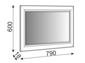 Зеркало Саванна М07 в Петропавловске - petropavlovsk.magazinmebel.ru | фото - изображение 2